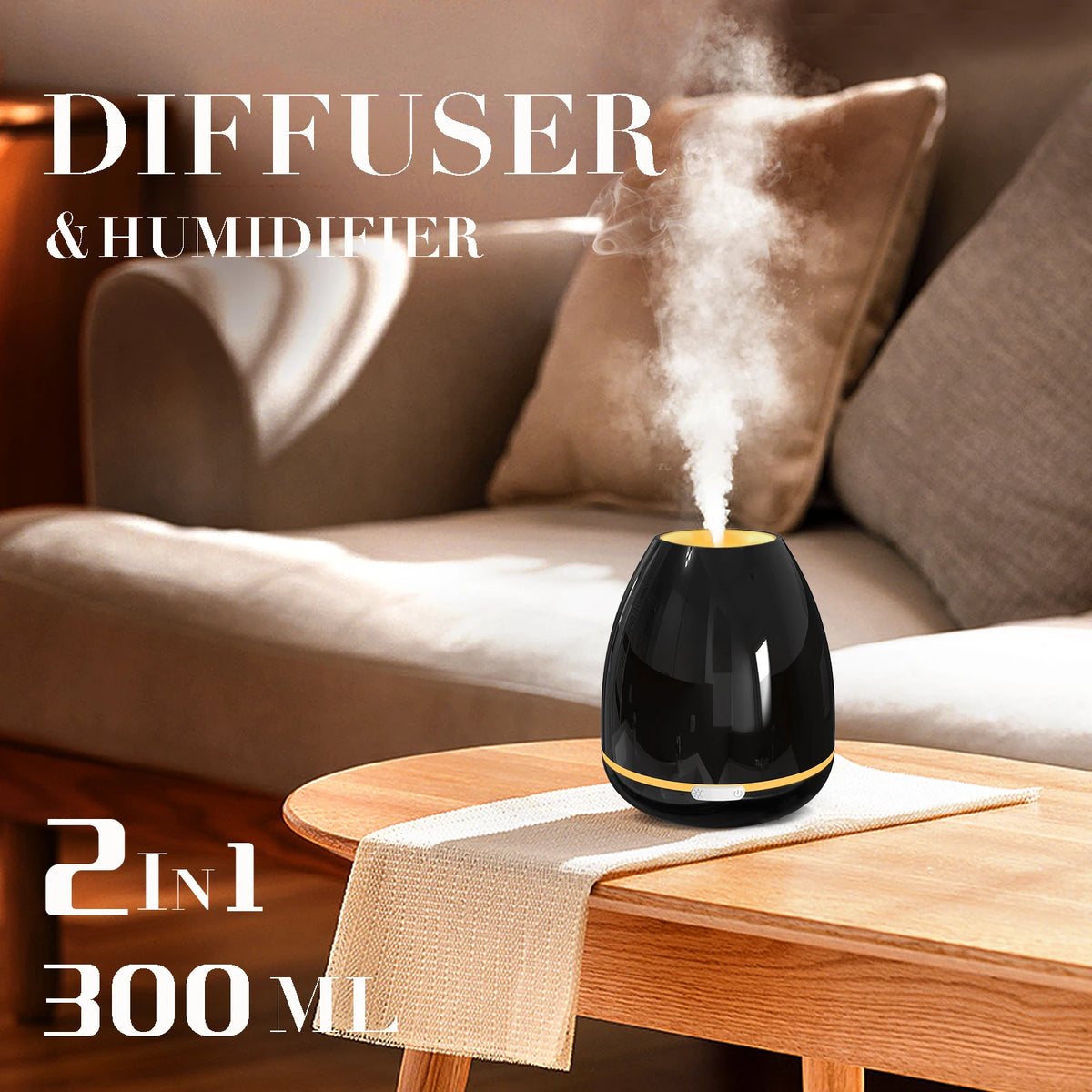 Fashome Desktop Aromatherapy Diffuser With Cool Mist Feature