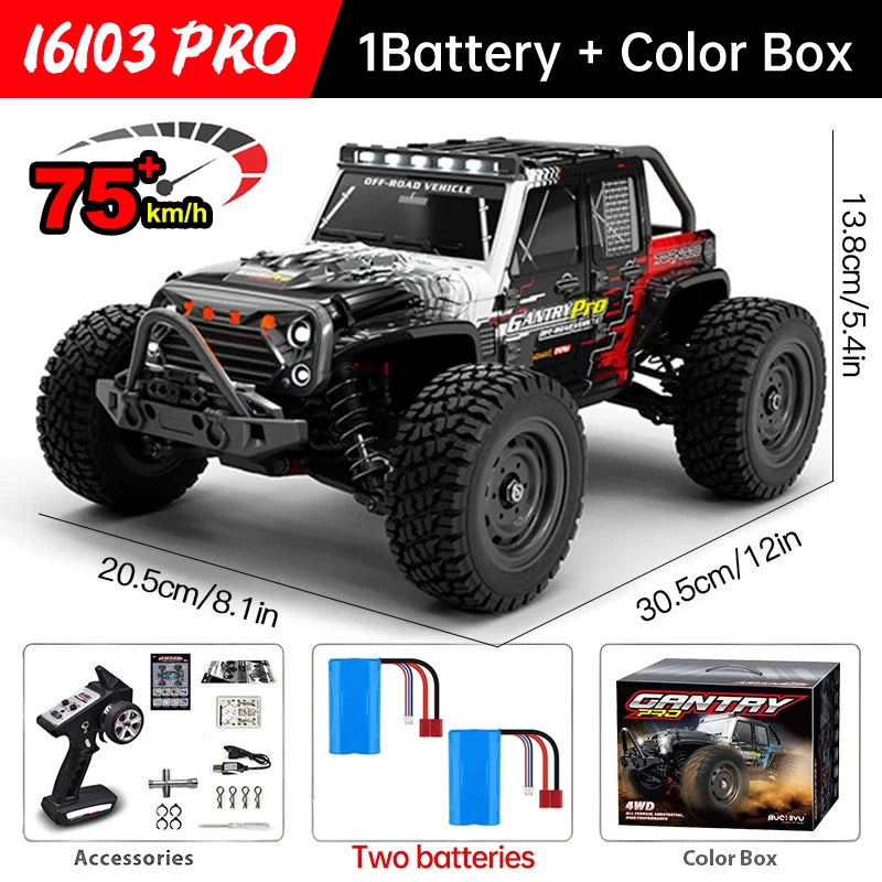 WLtoys 16101 Pro High Speed 4WD Remote Control Monster Truck
