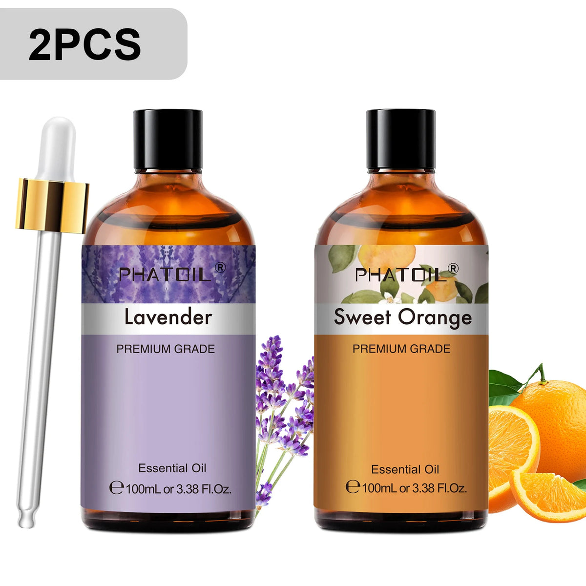 Phatoil Premium Aromatherapy Essential Oil Set For Diffuser Use