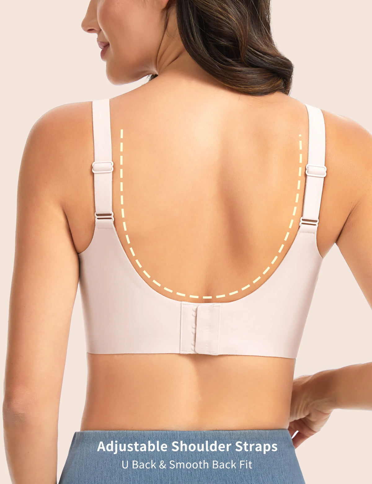 THE GYM PEOPLE Women’s Wireless Seamless Bras Full Coverage Comfortable Bralette Invisible Everyday Tshirt Bra Padded