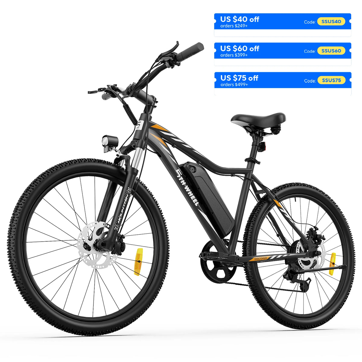 5TH Wheel AB17 Electric Bike With Front Suspension