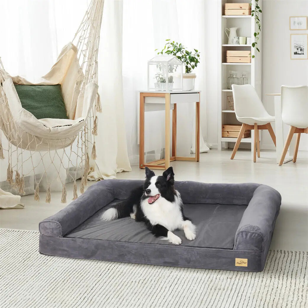 BINGOPAW Orthopedic Dog Bed With Removable Washable Cover Foam Mattress