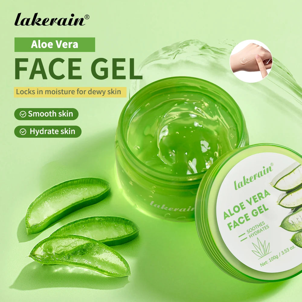 Lakerain Aloe Vera Skincare Set For Deep Moisturizing Facial Care