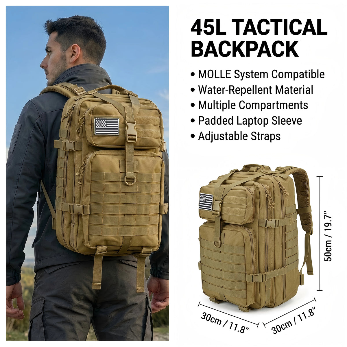 ReFire Gear Tactical Hiking Backpack for Camping and Trekking