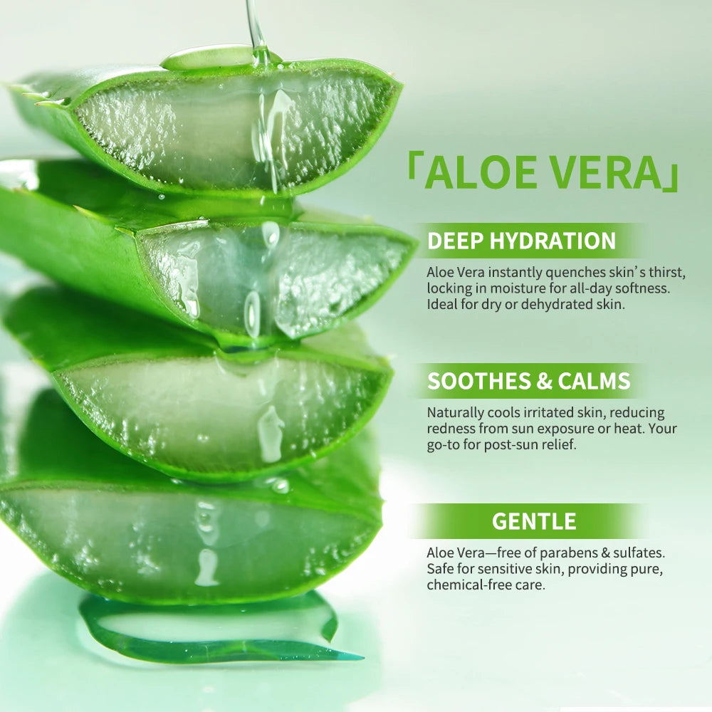 Lakerain Aloe Vera Skincare Set For Deep Moisturizing Facial Care
