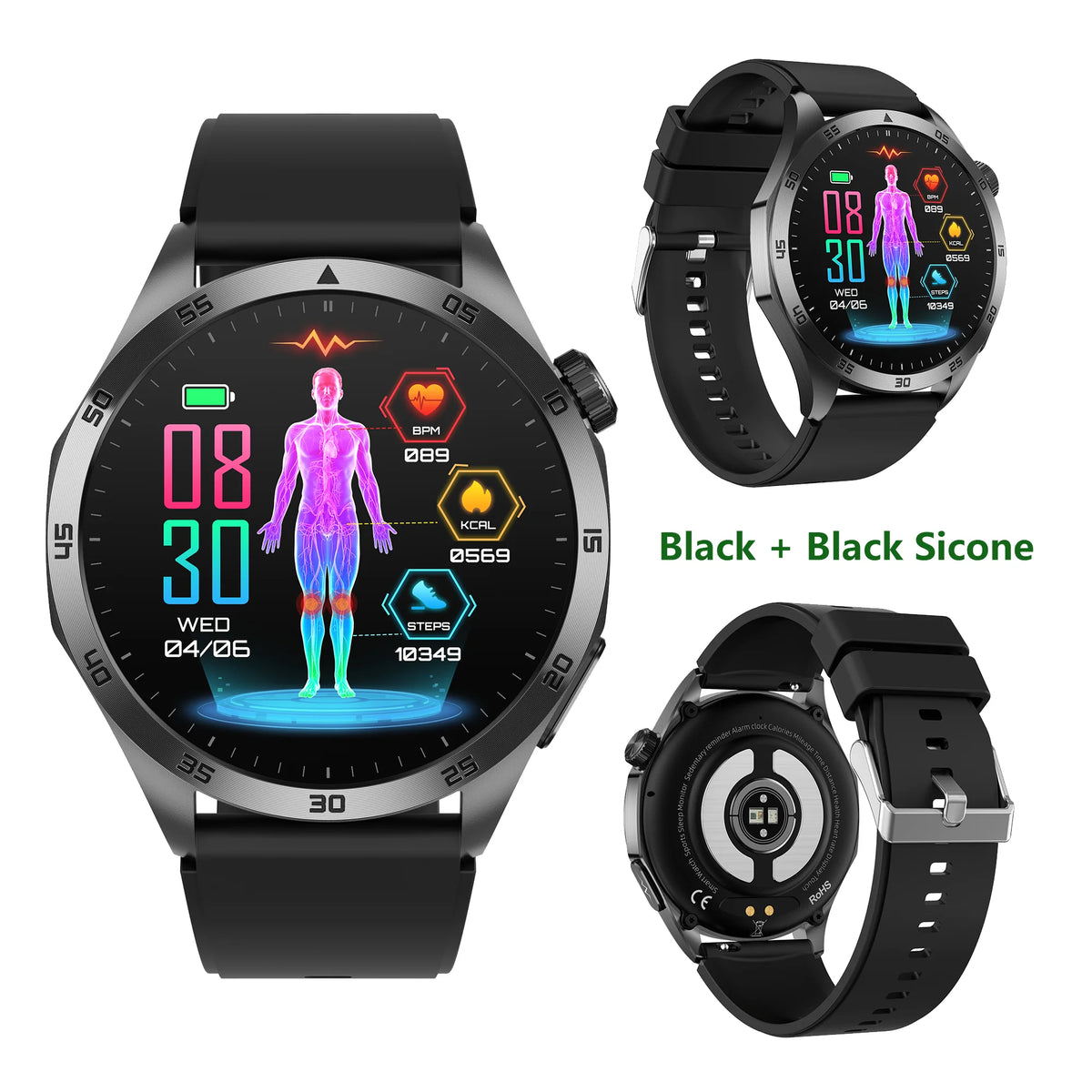Health Smart Watch With Blood Pressure Monitor And Bluetooth Calls