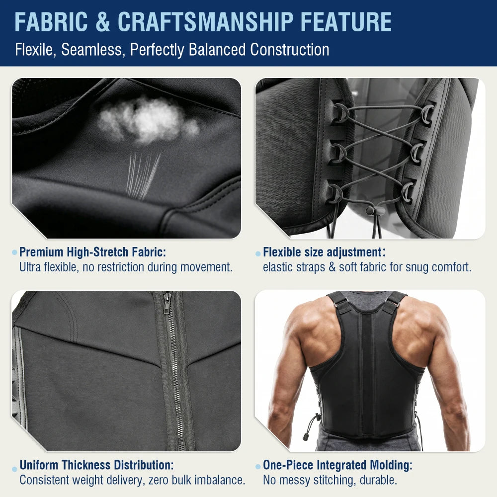 Adjustable Weighted Vest For Running And Fitness Training