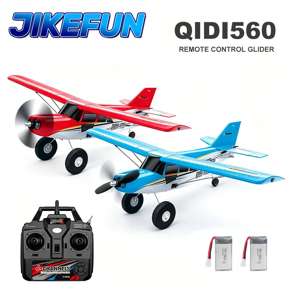 JIKEFUN Qidi560 Brushless RC Airplane With LED Lights