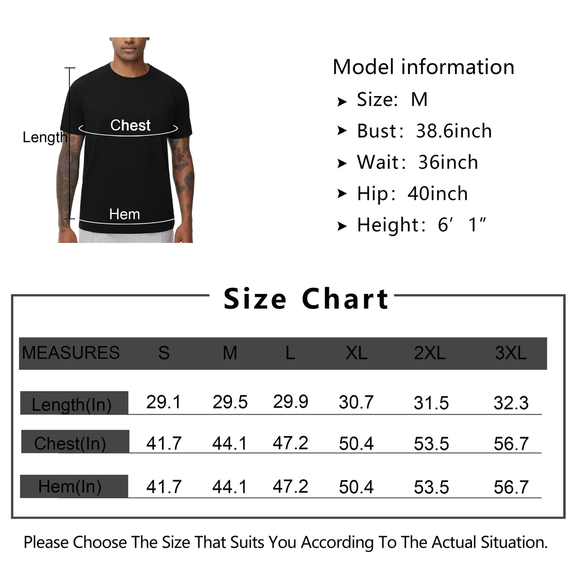 THE GYM PEOPLE Men's Workout T-Shirts Short Sleeve Breathable UPF 50+ Outdoor Athletic Running Tee Tops