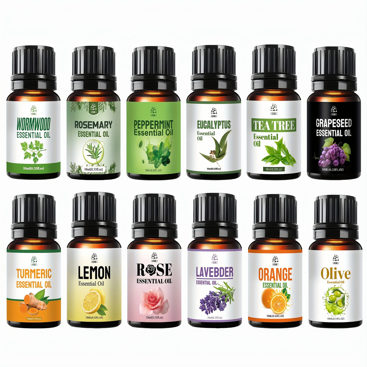 Aoao Natural Facial Essential Oil Blend Skin Care Hair Massage
