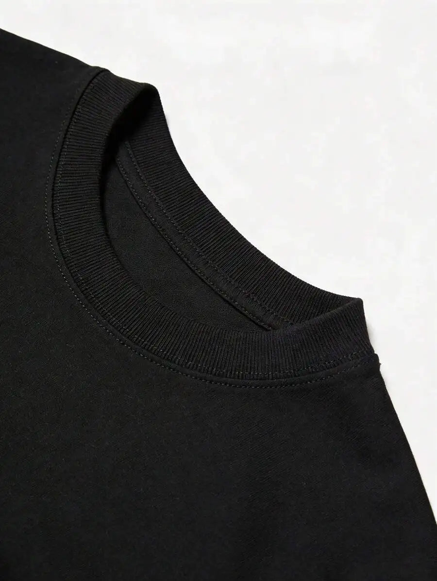 1pc Mens Clothes It Is What Print Black TShirt, Unisex Casual Crew Neck Tshirt, Plus Size Men's Clothing 5XL, Lightweight 220gsm