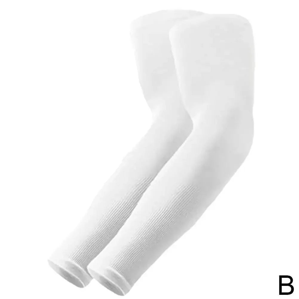 1/4pairs Ice Silk Sleeves Breathable Anti-UV Cycling Running Arm Covers Unisex Elastic Sunscreen Cooling Basketball Arm Sleeves