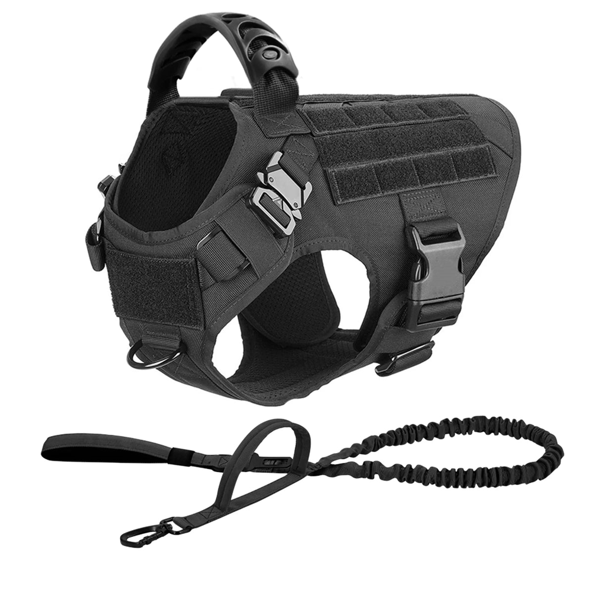 Padded Nylon Dog Harness And Leash Set For Training Purposes