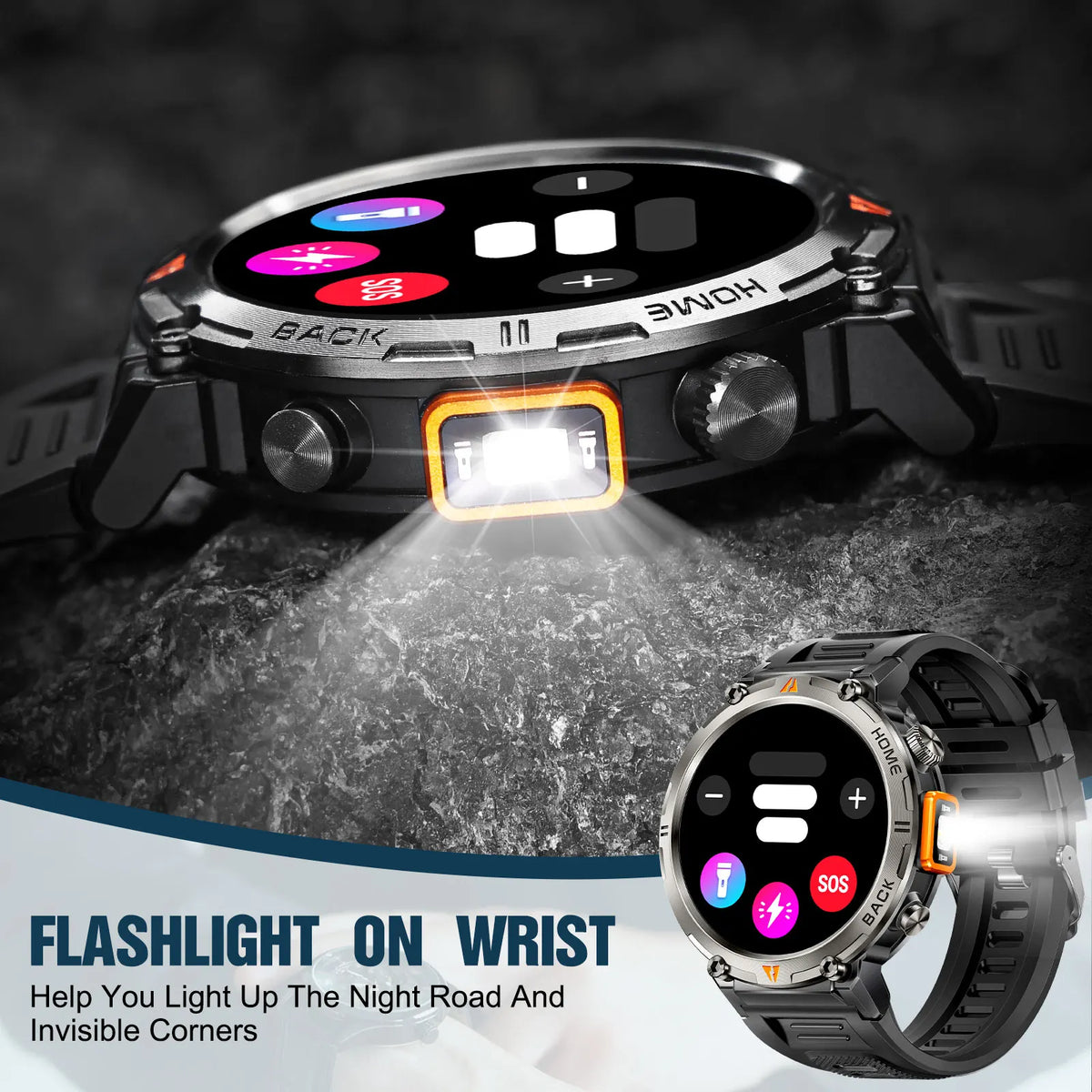 EIGIIS KE3 Bluetooth Smartwatch With Heart Rate And Health Monitor