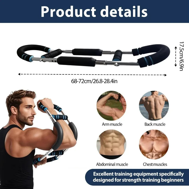 Adjustable U Shaped Chest Expander Strength Training Workout Equipment