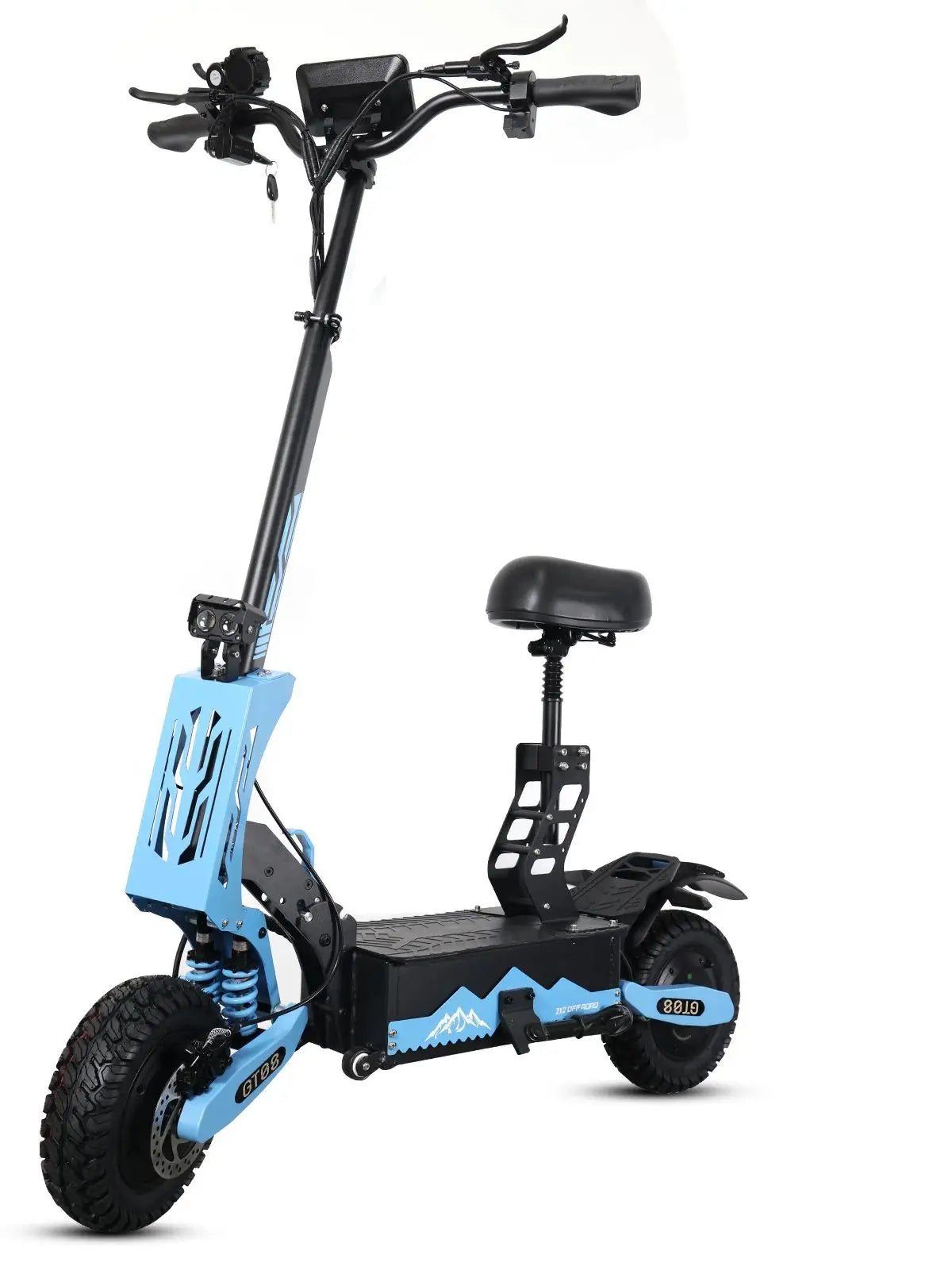 Arwibon 5600W Dual Motor Electric Off Road Scooter With Seat
