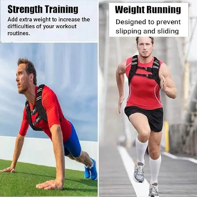 Adjustable Weighted Vest For Men And Women Fitness Training Equipment