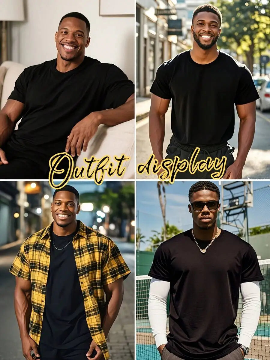 GymBeat Men Dumbbell & Letter Print Crew Neck Short Sleeve Sporty T-Shirt Gym Men Clothes Gym Tshirt Men Gym T Shirts Gym Tshirt