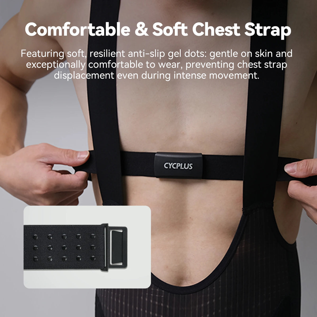 CYCPLUS H2 Bluetooth ANT PLUS Heart Rate Monitor Chest Strap