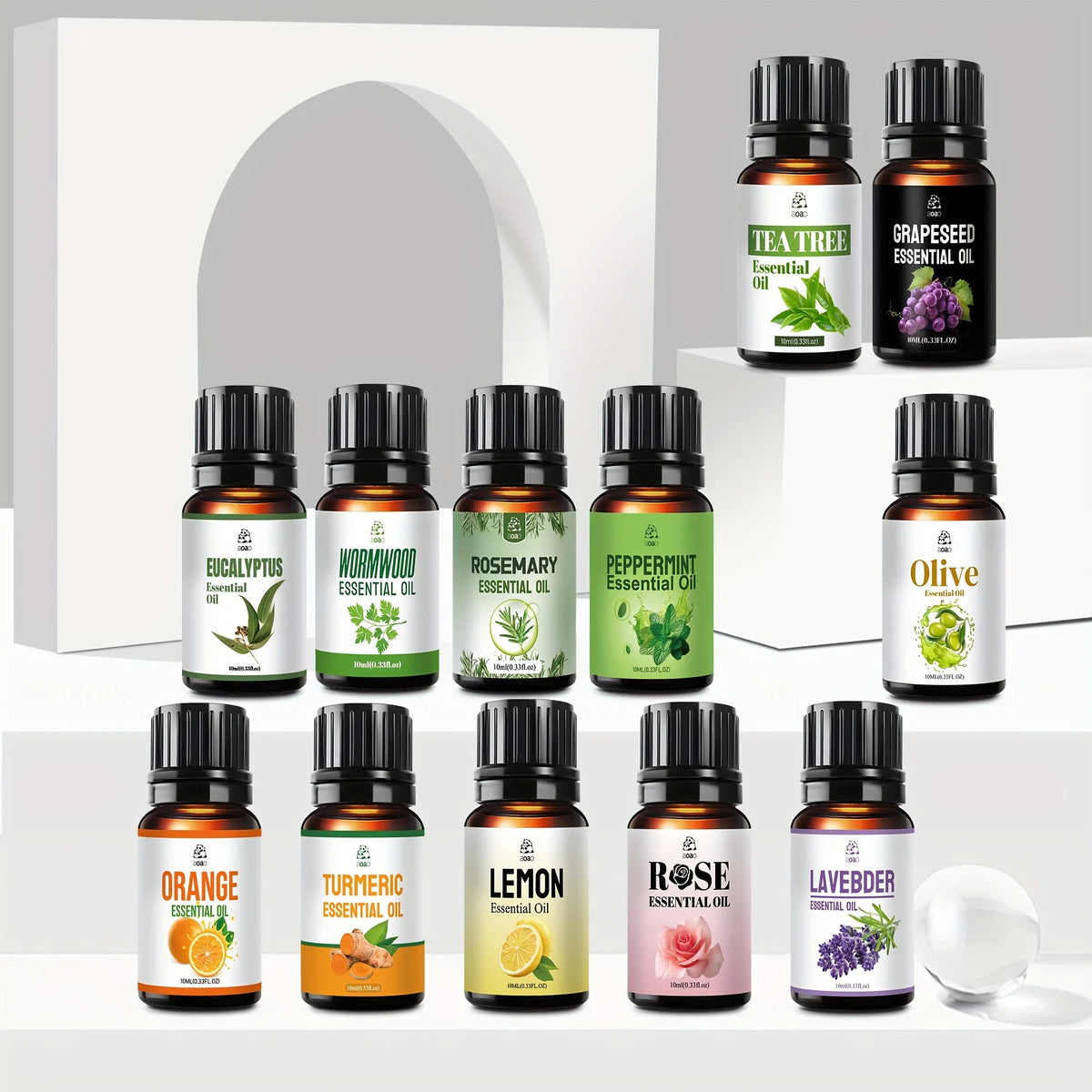 Aoao Natural Facial Essential Oil Blend Skin Care Hair Massage