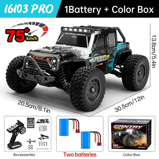 WLtoys 16101 Pro High Speed 4WD Remote Control Monster Truck