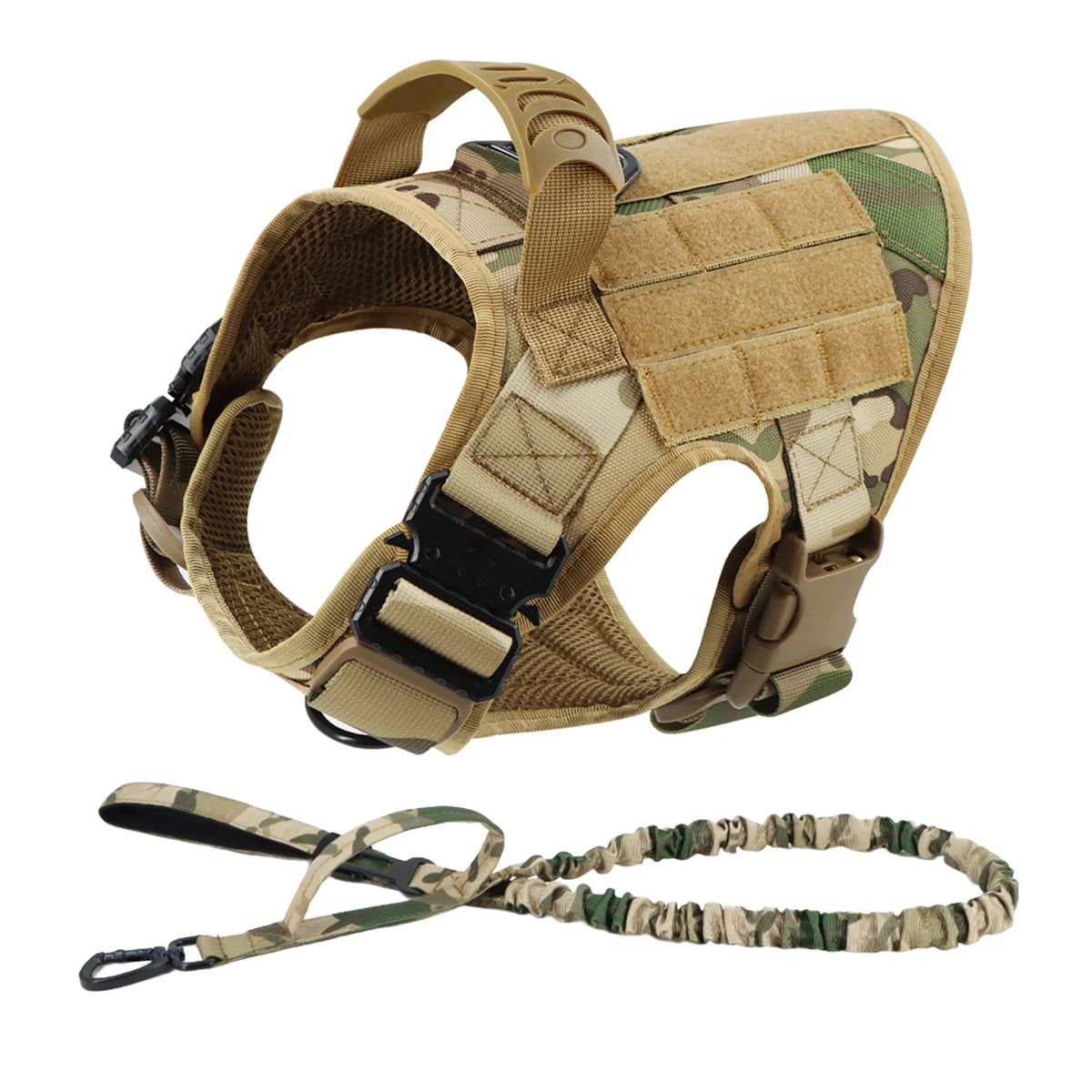 Padded Nylon Dog Harness And Leash Set For Training Purposes