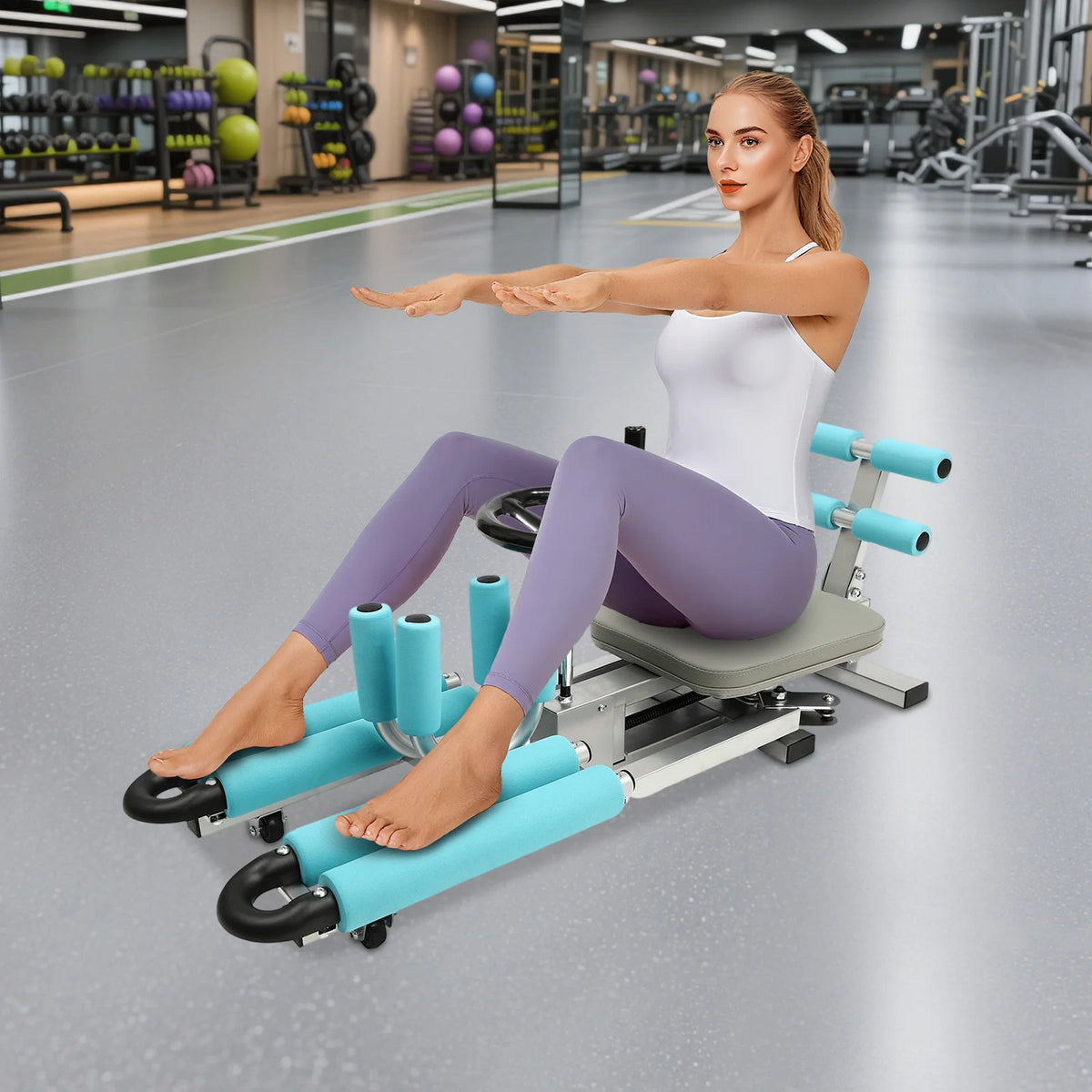 Adjustable Leg Stretcher Machine For Home Gym Flexibility Training