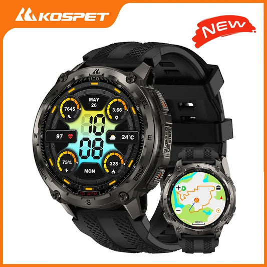 KOSPET Tank T4 Rugged Smartwatch With GPS And Heart Rate