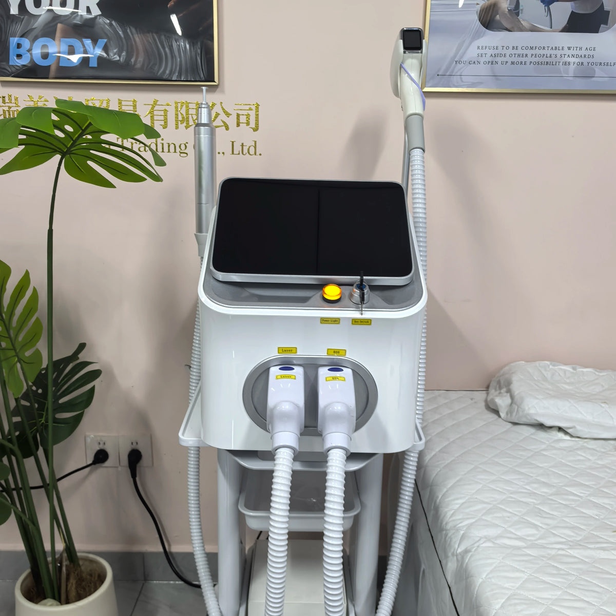 Myoslim 10 Bar Diode Laser Hair Removal Machine Sapphire Cooling