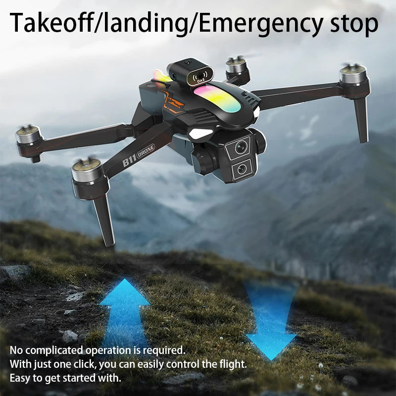 B11 Pro WiFi FPV Foldable Drone Dual Camera Altitude Hold