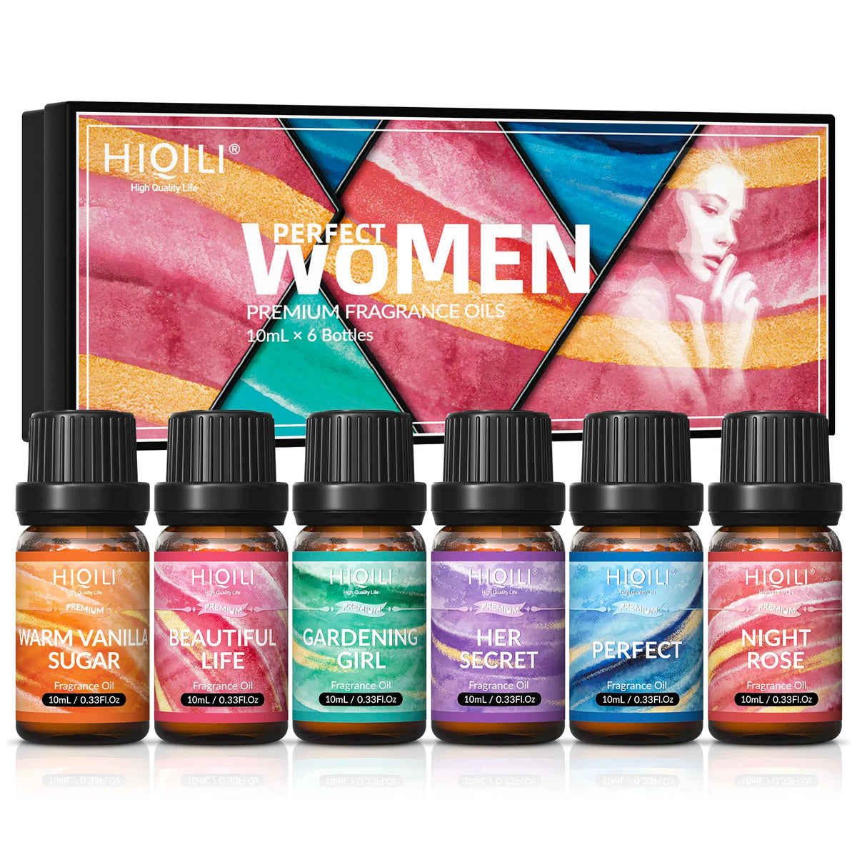 HIQILI Pure Fragrance Oil Set For Aromatherapy And DIY Crafts
