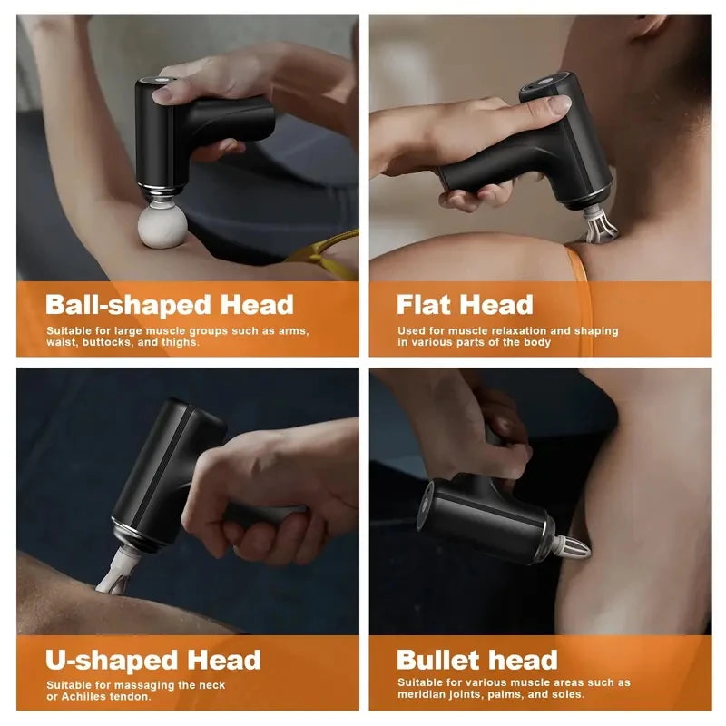 Portable Electric Massage Gun With Deep Tissue Relief And Six Speeds