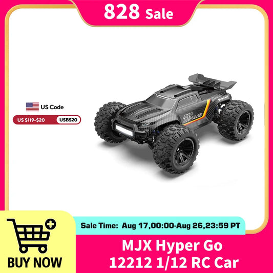 MJX Hyper Go 1/12 Brushless Motor 4WD RC Monster Truck