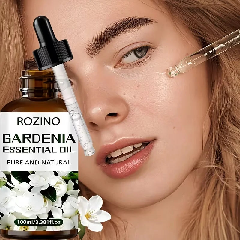 ROZINO Gardenia Essential Oil for Skin Hair and Massage