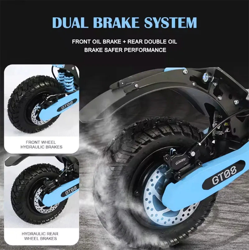 Arwibon 5600W Dual Motor Electric Off Road Scooter With Seat
