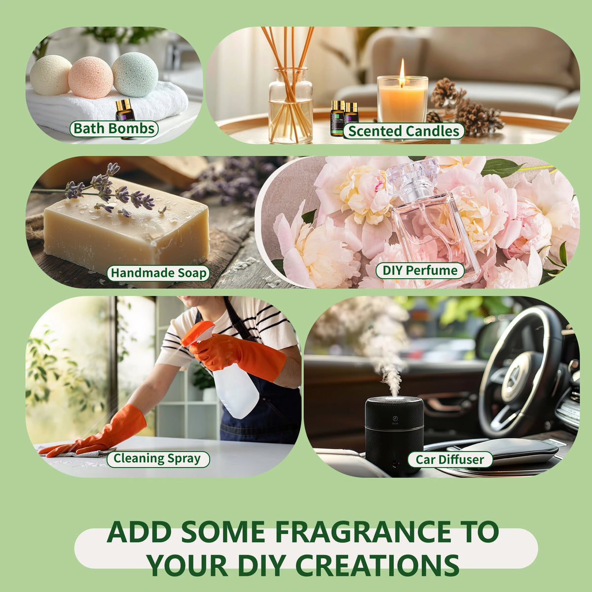 MAYJAM Essential Oils for Car Air Freshener and Home Fragrance