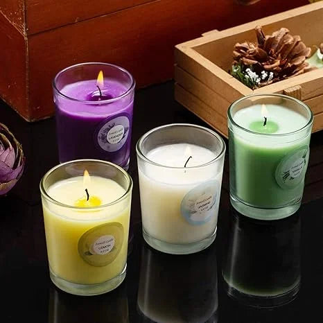 Fclayvts Scented Soy Wax Candle Gift Set With Aromatherapy Scents