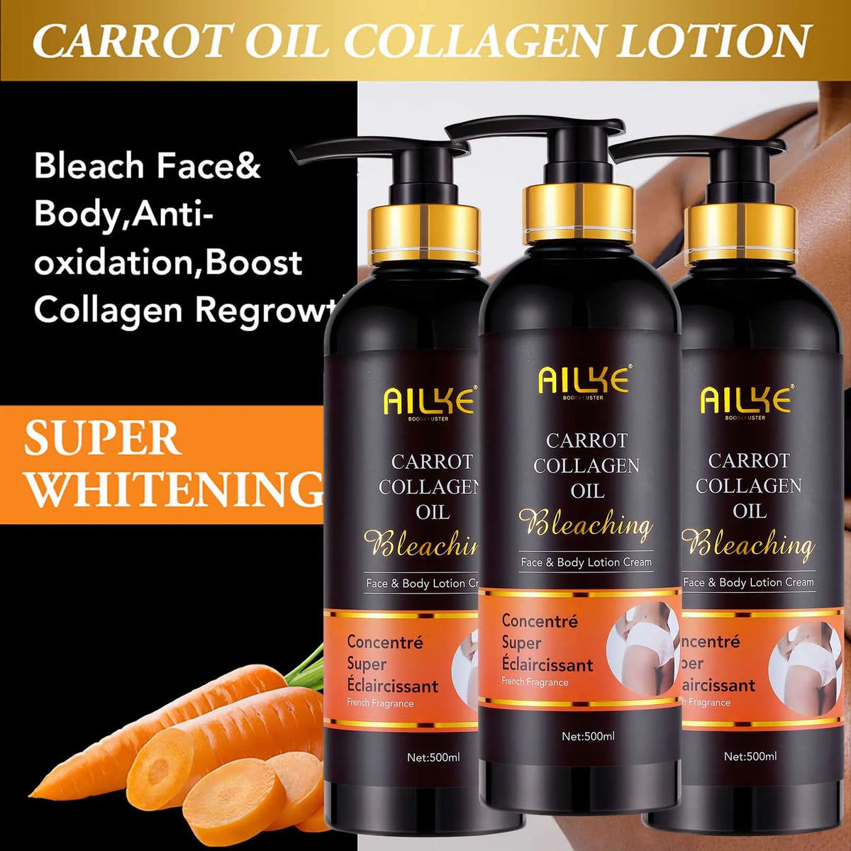 AILKE Collagen 5in1 Skincare Set For Face And Body
