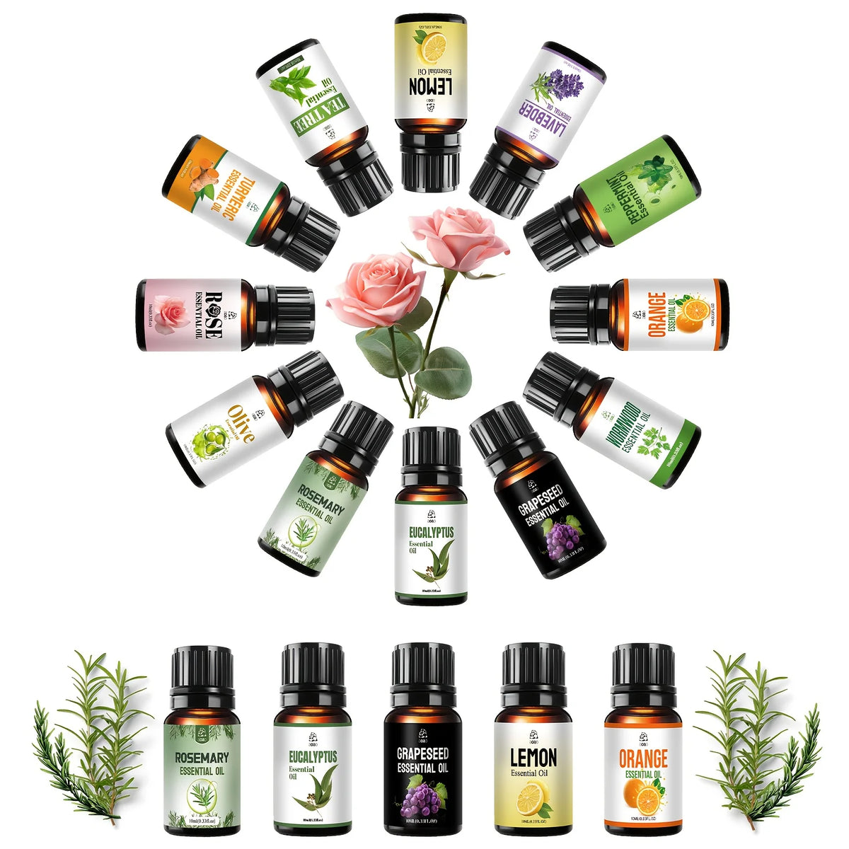 Aoao Natural Facial Essential Oil Blend Skin Care Hair Massage