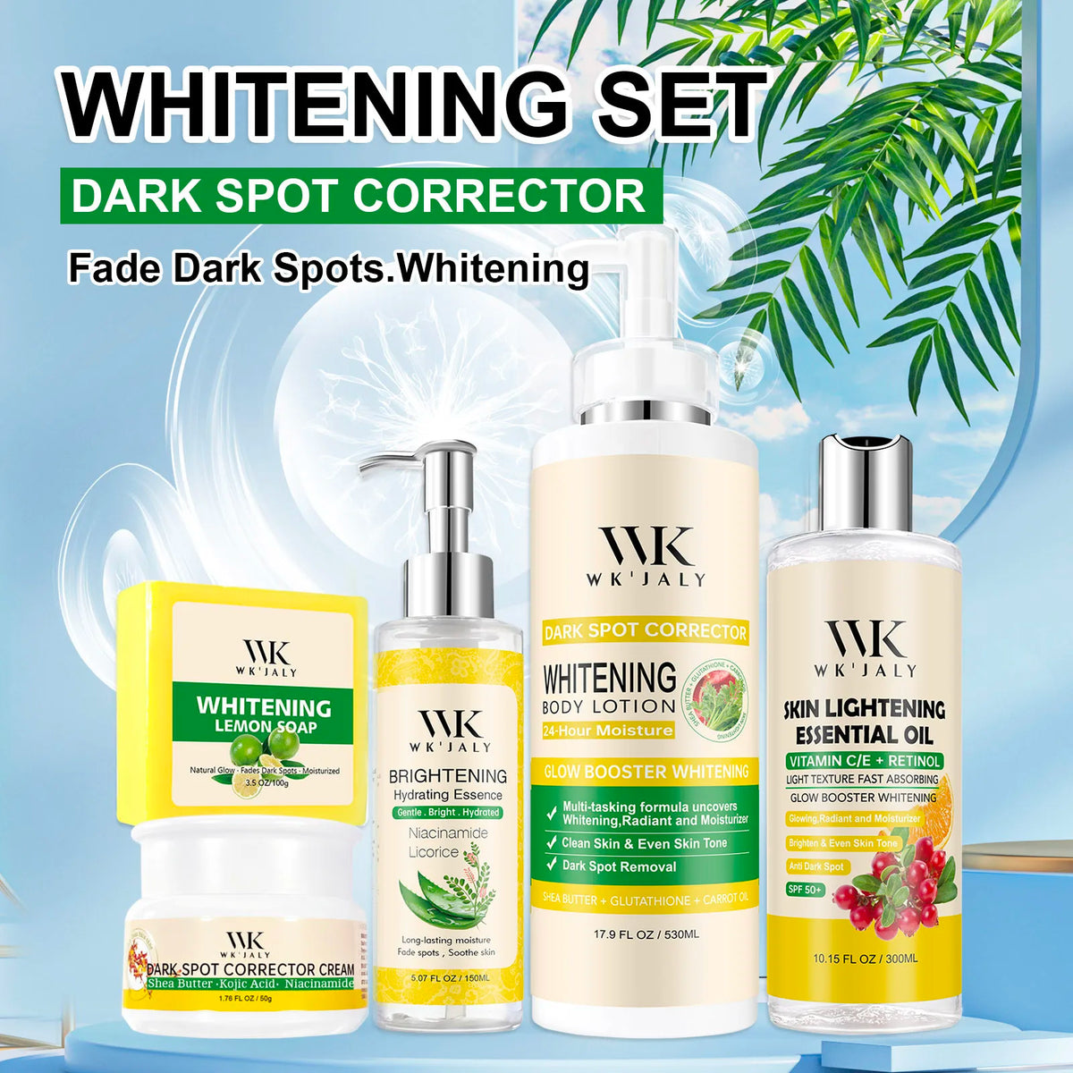 WK JALY Whitening Moisturizing Skincare Set for Dark Spots