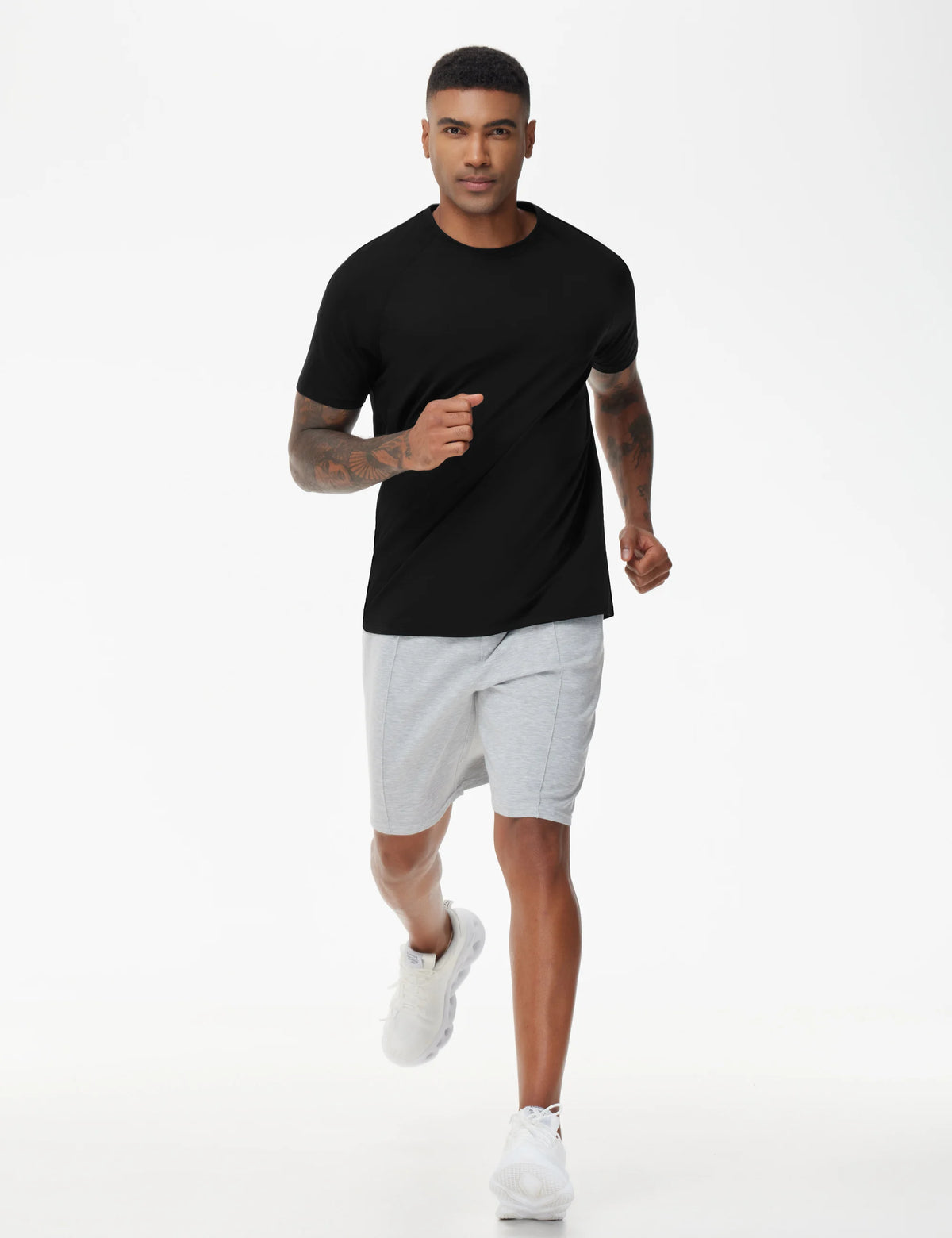 THE GYM PEOPLE Men's Workout T-Shirts Short Sleeve Breathable UPF 50+ Outdoor Athletic Running Tee Tops