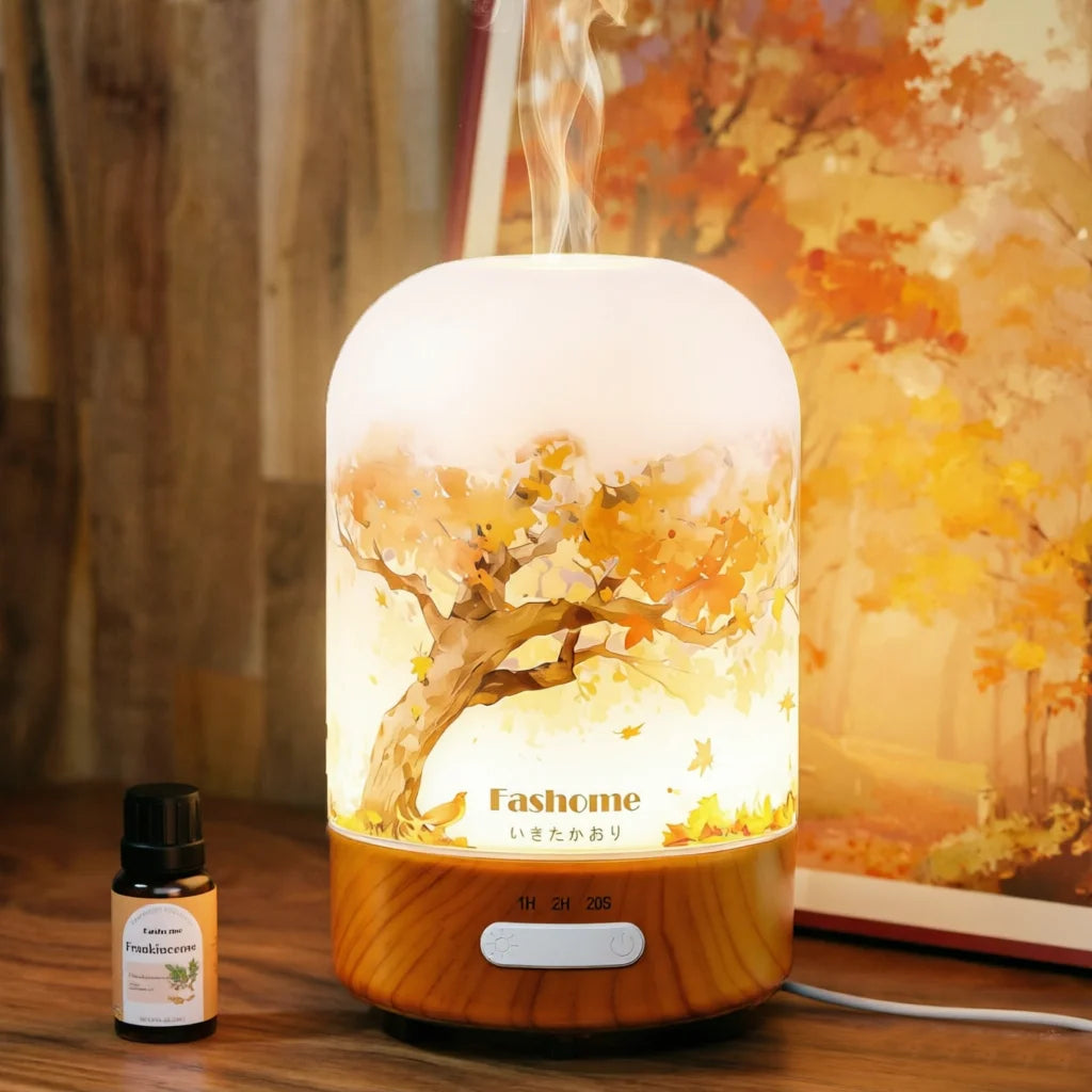Fashome Hand Blown Glass Essential Oil Aromatherapy Diffuser