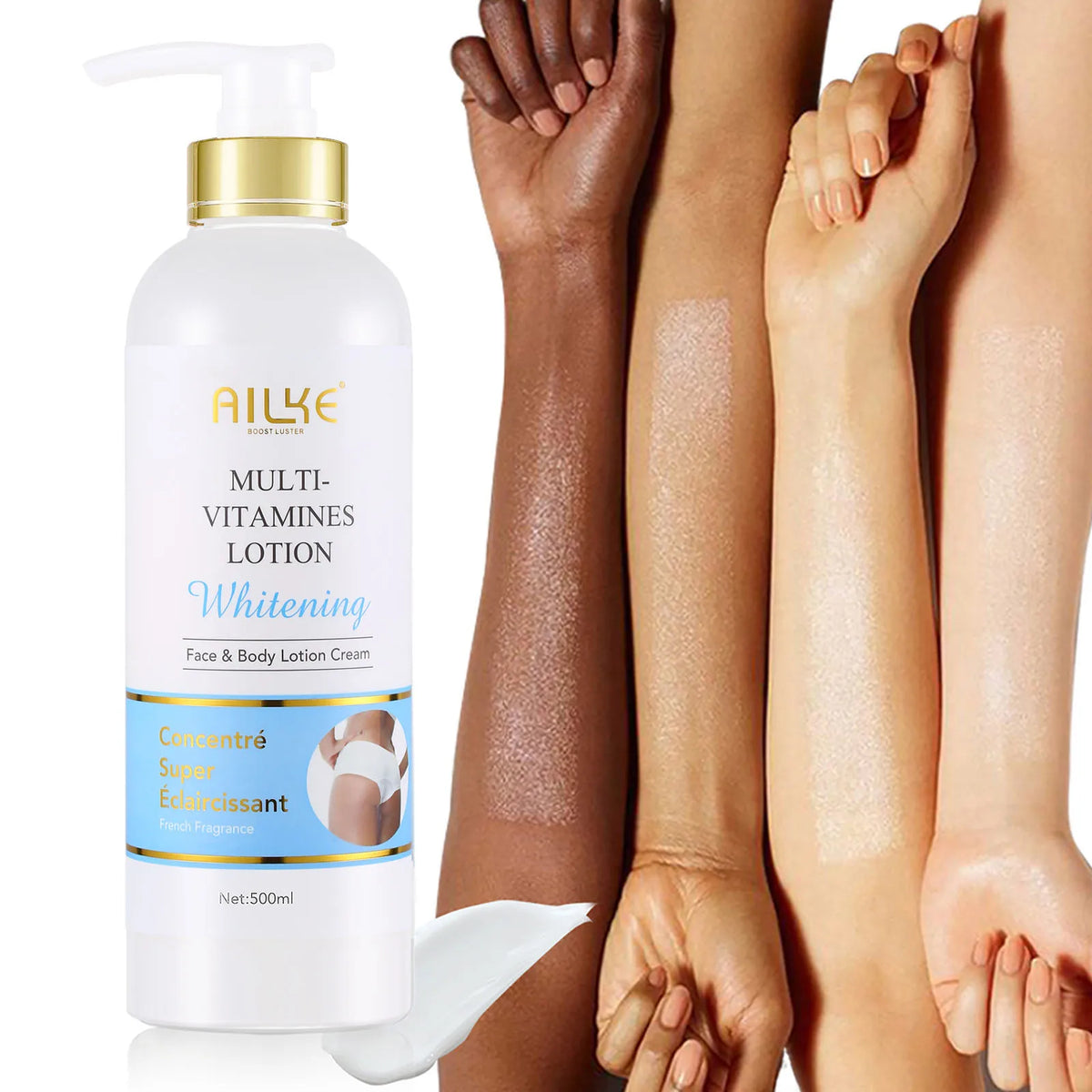 Ailke Multivitamin Body Lotion Whitening Antioxidant Moisturizer
