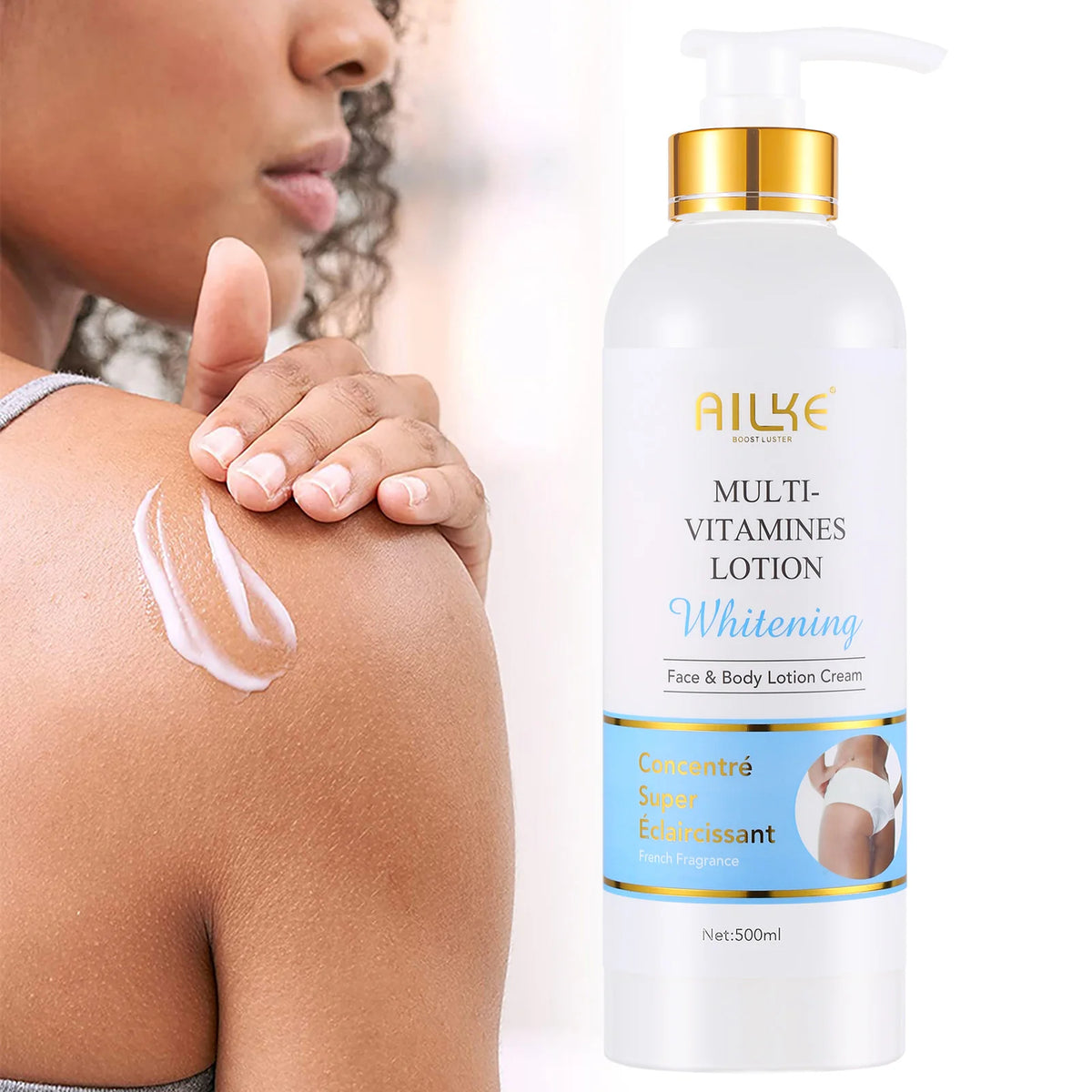 Ailke Multivitamin Body Lotion Whitening Antioxidant Moisturizer