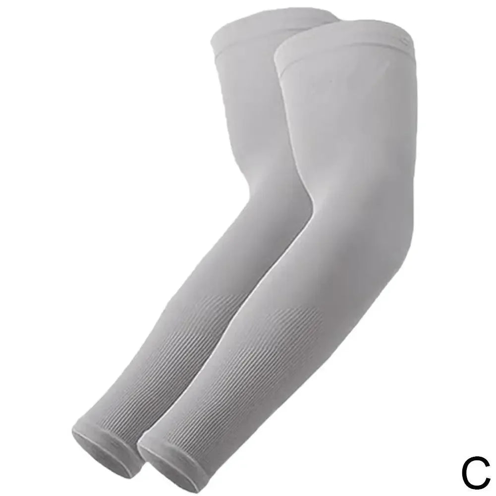 1/4pairs Ice Silk Sleeves Breathable Anti-UV Cycling Running Arm Covers Unisex Elastic Sunscreen Cooling Basketball Arm Sleeves