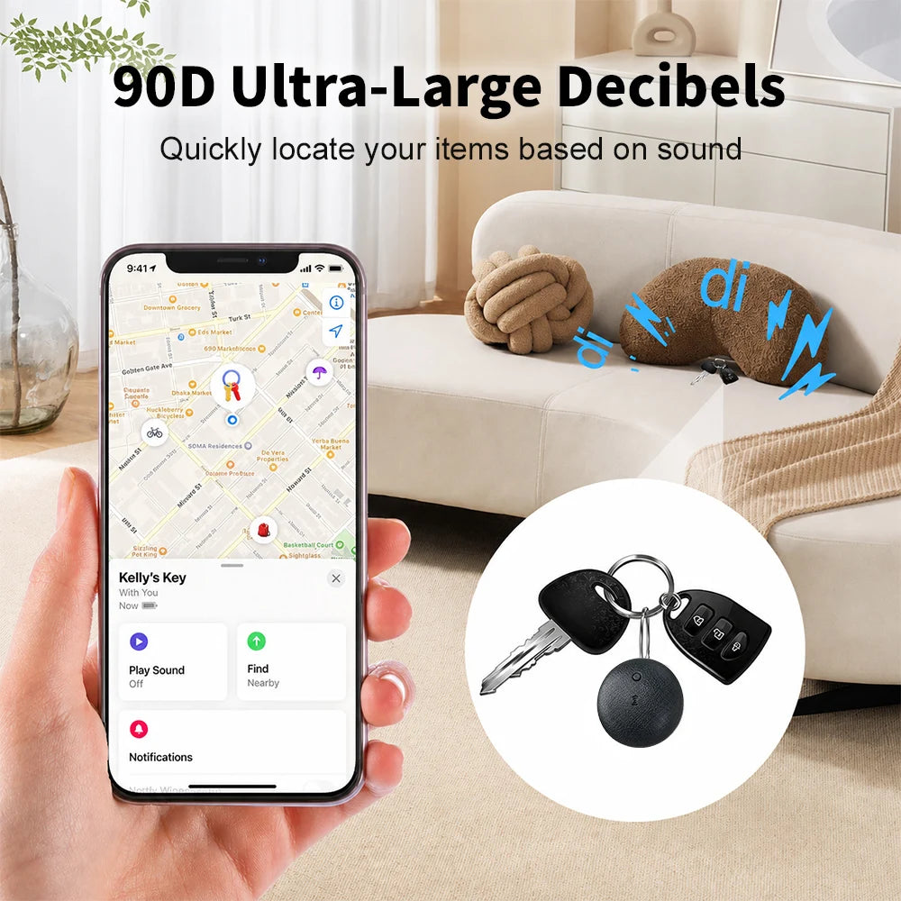 4PCS 2PCS 1PCS Bluetooth Pet Tracker Anti-Lost Tag, Smart Waterproof Dog Cat Locator with App Alert, Tracker for Keys Bags