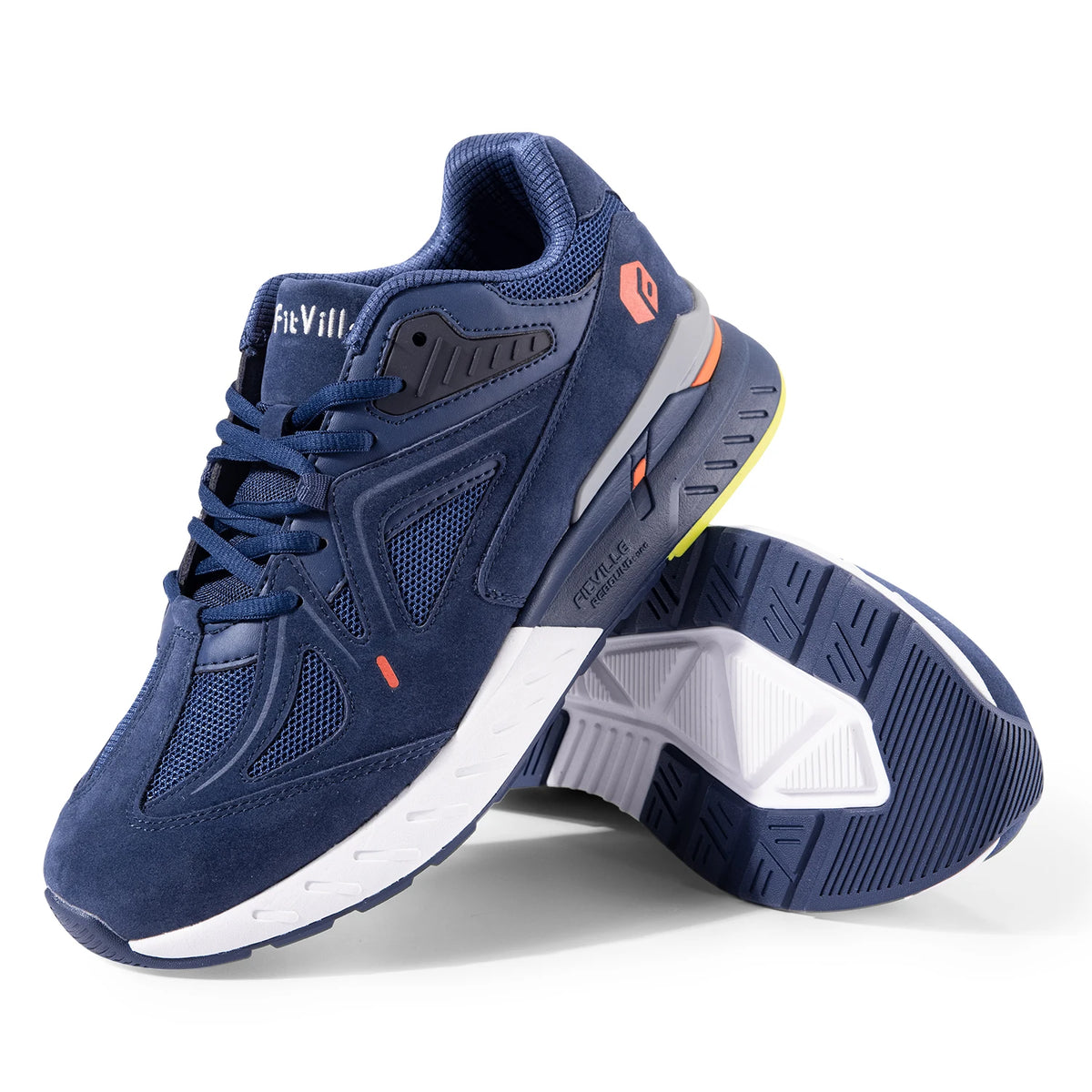Fitville Men's Lightweight Walking Shoes For Arch Support And Comfort