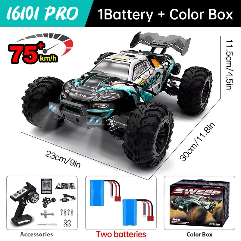 WLtoys 16101 Pro High Speed 4WD Remote Control Monster Truck