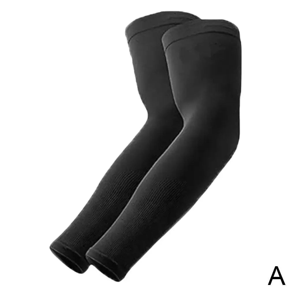 1/4pairs Ice Silk Sleeves Breathable Anti-UV Cycling Running Arm Covers Unisex Elastic Sunscreen Cooling Basketball Arm Sleeves