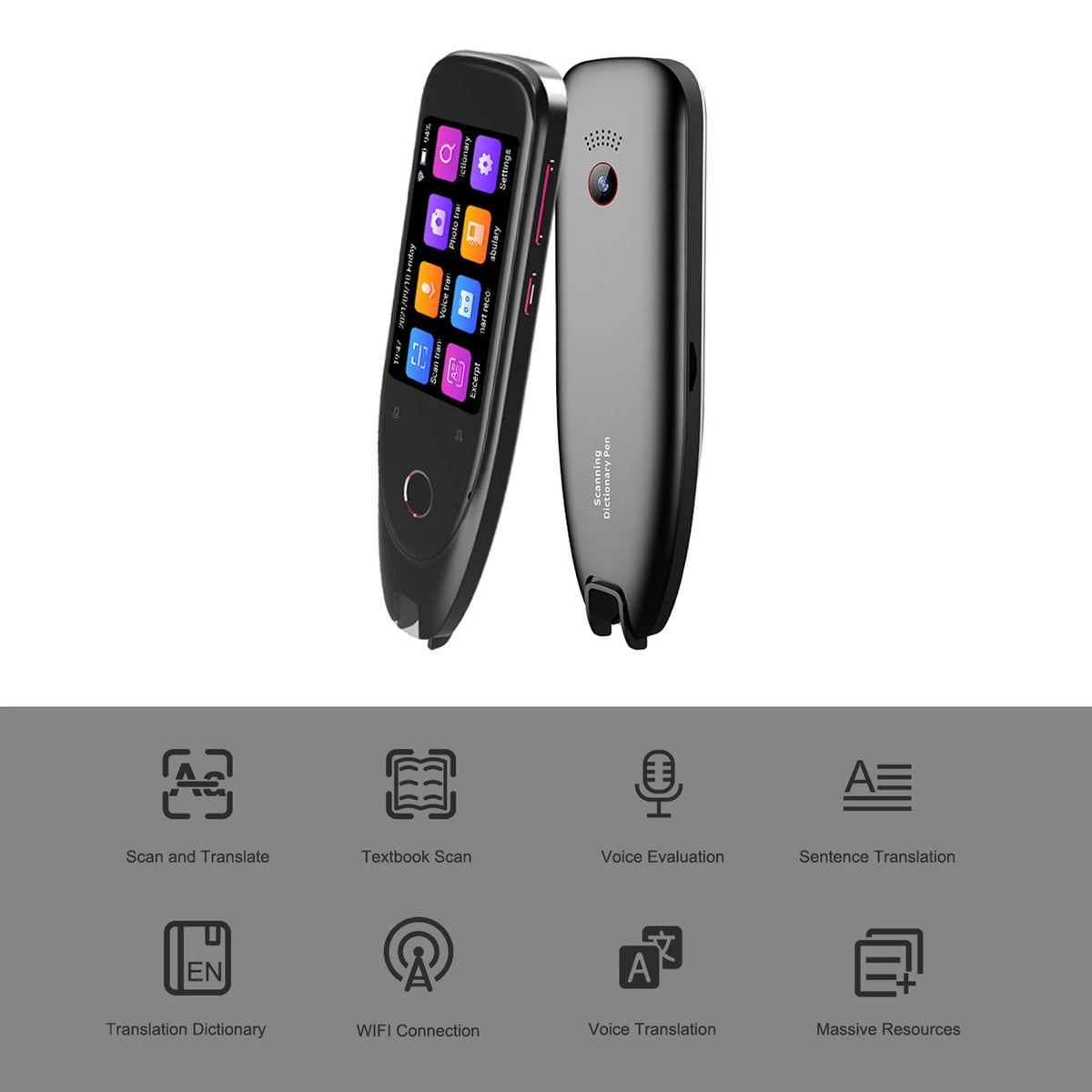 Bisofice S50 Multilingual Translation Dictionary Pen Scanner With Recording
